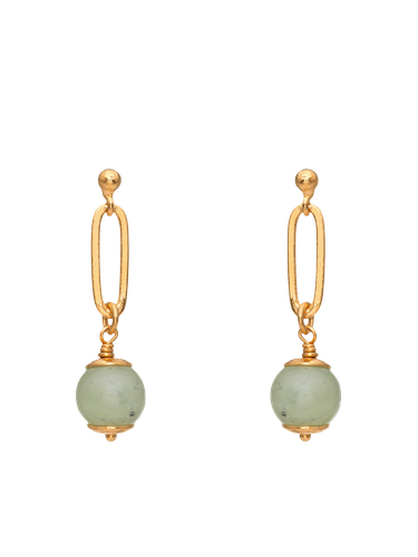 Jade Forest Green Earrings - Earrings - Eva Remenyi - Modalova