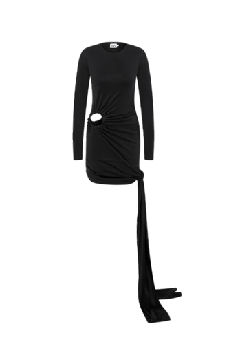 Fei - Long Sleeved Mini Dress With Ring Cut-Out On Waist - ILA - Modalova