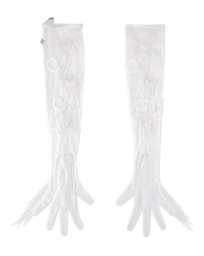Gloves with Dangling Pearls - ONORI - Modalova