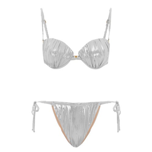 Daphne Elegant Cupped Silver bikini - Oceanus Swimwear - Modalova