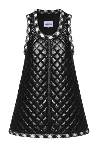 DIAMOND QUILTED MINI DRESS - KEBURIA - Modalova