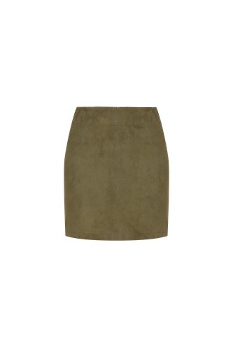 A-line suede mini skirt - A.M.G - Modalova