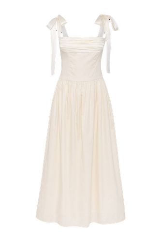 Elsa Maxi Dress Ivory - Murlong Cres - Modalova