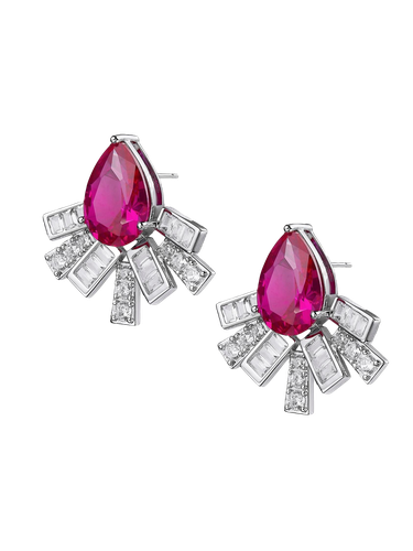 Keira Earrings (Pink) - Nana Jacqueline - Modalova