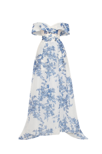 Catchy off-the-shoulder hydrangea maxi dress, Garden of Eden - Milla - Modalova