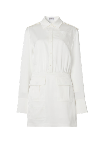 Satin white dress - CLOEYS - Modalova