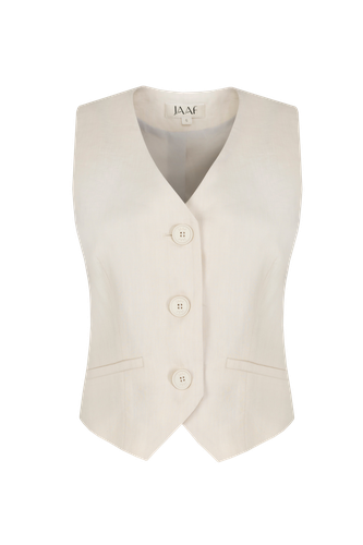 Tailored vest top in Sandy Beige - JAAF - Modalova