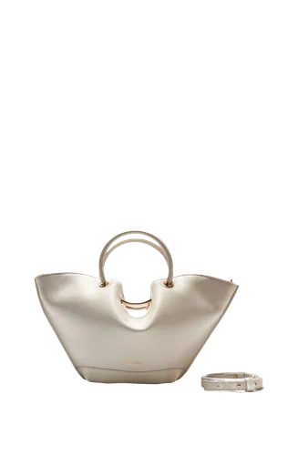MINI IVORY LEATHER BAG | Women's Mini bags - Saonara - Modalova