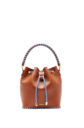 BUCKET CARAMEL/BLUE SKY LEATHER | Women's Bucket bags - Saonara - Modalova