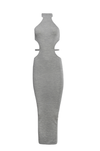 Jersey cut-out dress | Women's Stone Maxi dresses - Vestiaire d'un Oiseau Libre - Modalova