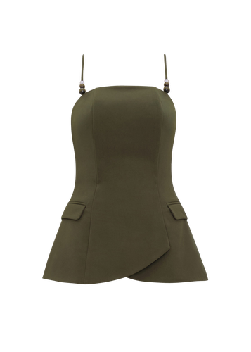 VARU TOP - OLIVE | Women's Short sleeve tops - Andrea Iyamah - Modalova