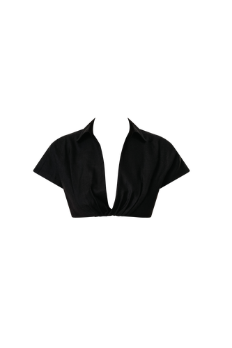 Renata Crop Top | Women's Onyx Crop tops - Odette + Odile - Modalova