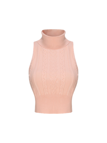 Janelle Knit Top (Peach) - L - Crop tops - Nana Jacqueline - Modalova
