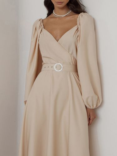 Draped midi dress - Lichi - Modalova