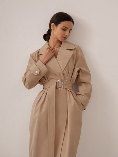 Oversized wide-lapel trench coat - Lichi - Modalova