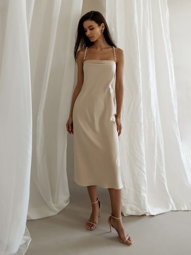 Pearl-strap midi dress - Lichi - Modalova