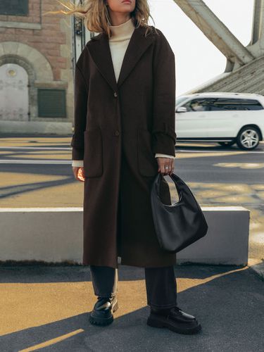 Oversized midi wool coat - Lichi - Modalova