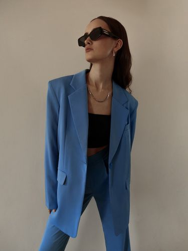 Straight buttoned single-breasted blazer - Lichi - Modalova