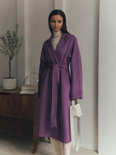 Wool midi coat with matching belt - Lichi - Modalova