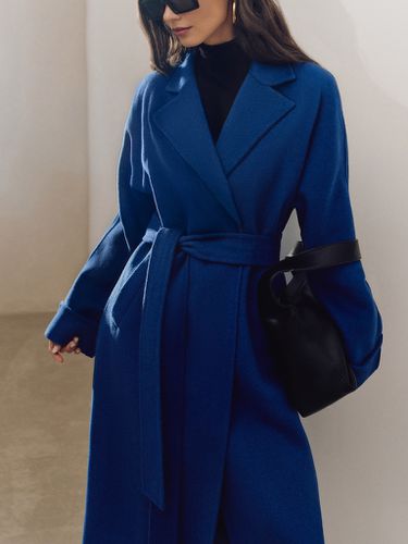 Wool midi coat with matching belt - Lichi - Modalova