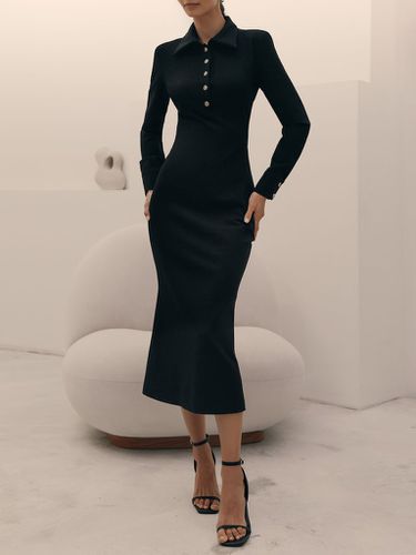 Collared buttoned midi dress - Lichi - Modalova