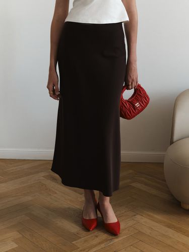 Satin midi skirt - Lichi - Modalova