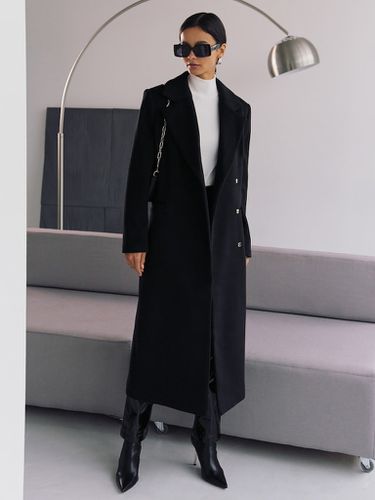 Straight midi wool coat - Lichi - Modalova