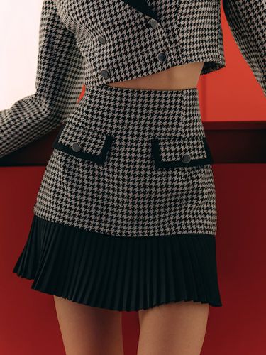 Mini houndstooth skirt - Lichi - Modalova