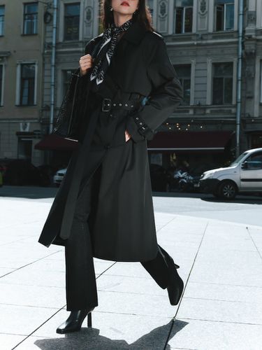 Midi trench coat with a wide belt - Lichi - Modalova