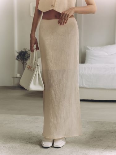 Textured dual maxi skirt - Lichi - Modalova