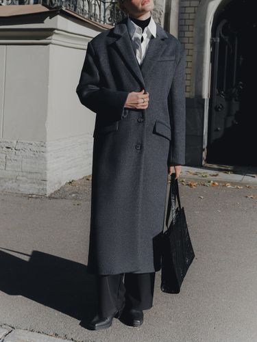 Oversize wool-blend maxi coat - Lichi - Modalova