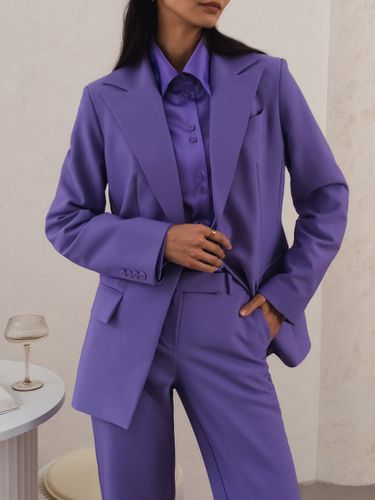 Single-breasted blazer in suiting fabric - Lichi - Modalova