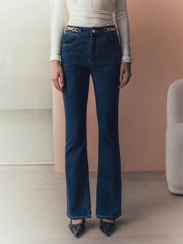 Flared jeans with chain belt - Lichi - Modalova