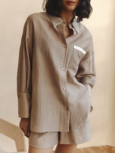 Loose shirt with contrasting inserts - Lichi - Modalova