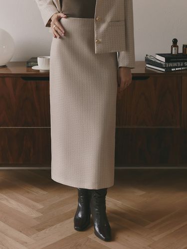 Tweed maxi skirt - Lichi - Modalova