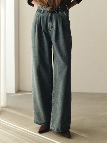 Loose jeans with pleats at the waist - Lichi - Modalova