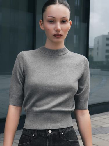 Knitted top with short sleeves - Lichi - Modalova