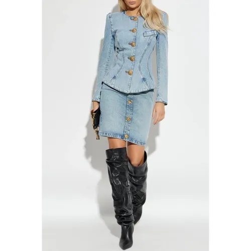 Skirts > Denim Skirts - - Balmain - Modalova