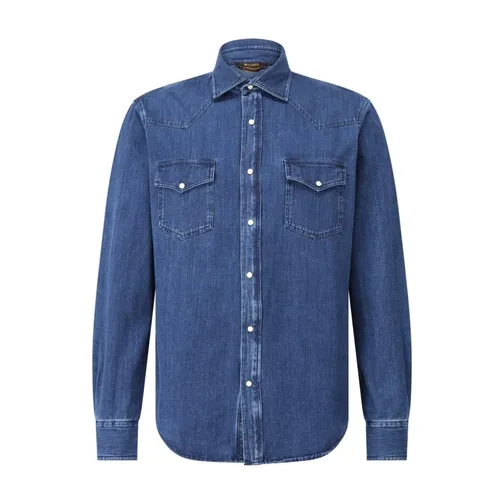 Shirts > Denim Shirts - - Moorer - Modalova