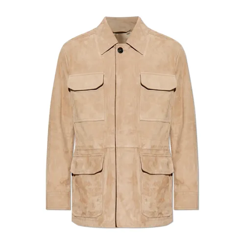 Jackets > Leather Jackets - - Brioni - Modalova