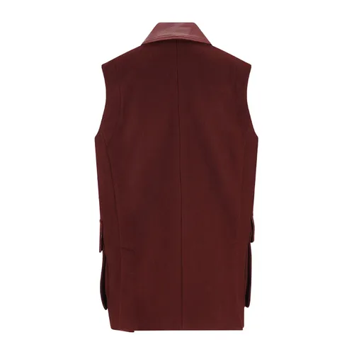 Max Mara - Jackets > Vests - Red - Max Mara - Modalova