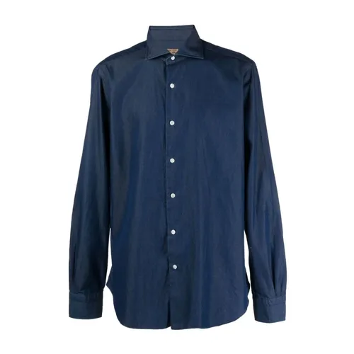 Shirts > Denim Shirts - - Barba Napoli - Modalova