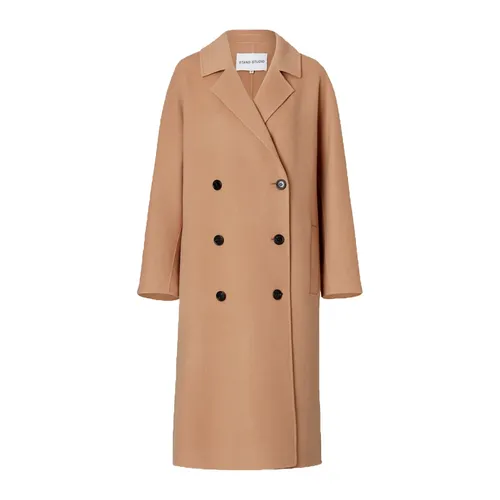 Coats > Double-Breasted Coats - - Stand Studio - Modalova