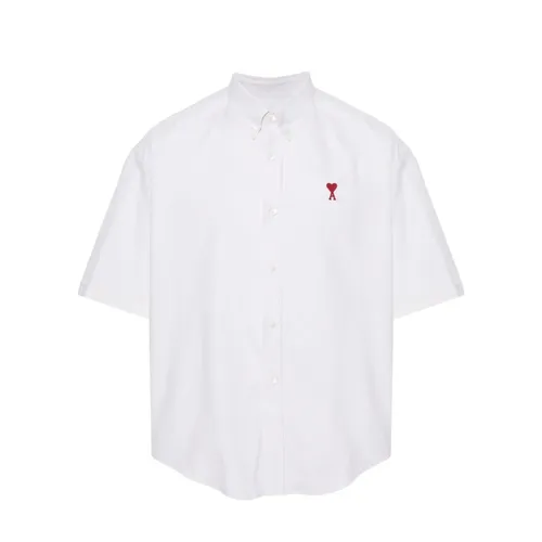 Shirts > Short Sleeve Shirts - - Ami Paris - Modalova