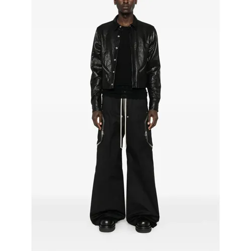 Jackets > Leather Jackets - - Rick Owens - Modalova