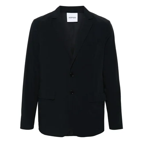Aspesi - Jackets > Blazers - Blue - Aspesi - Modalova
