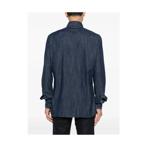 Shirts > Denim Shirts - - Barba - Modalova