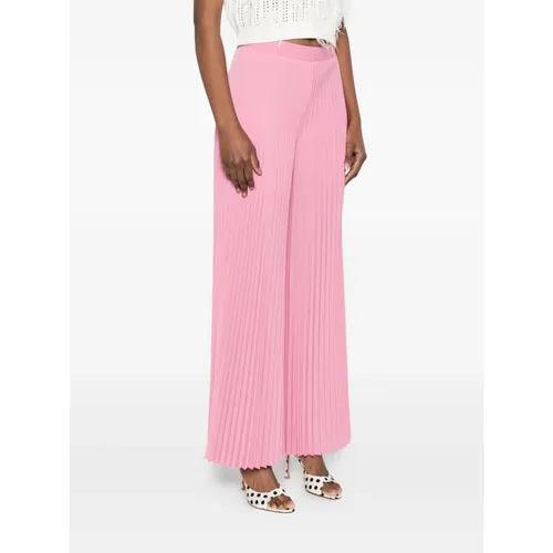 Trousers > Wide Trousers - - Twinset - Modalova