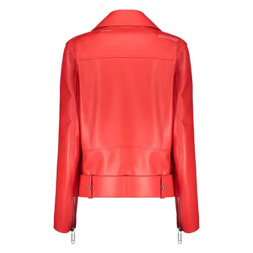 Jackets > Leather Jackets - - Off White - Modalova