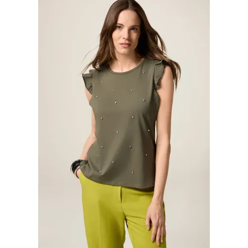 Oltre - Tops > T-Shirts - Green - Oltre - Modalova